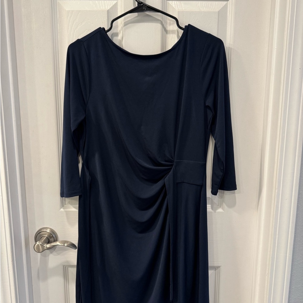 Elegant Navy Blue Women's Dress